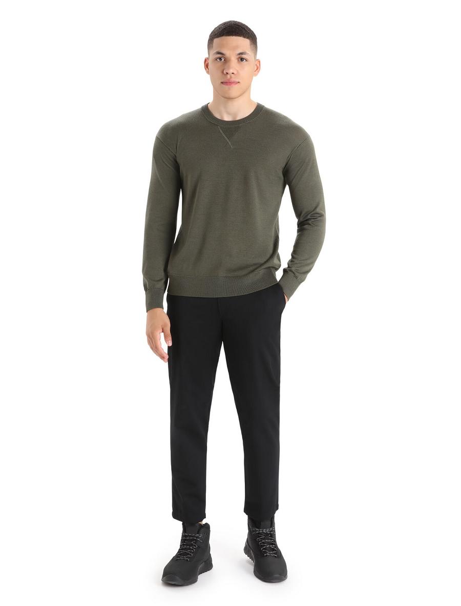 Men's Icebreaker Cool-Lite™ Merino Nova Sweatshirt Sweaters Loden | CA 1730WNBY